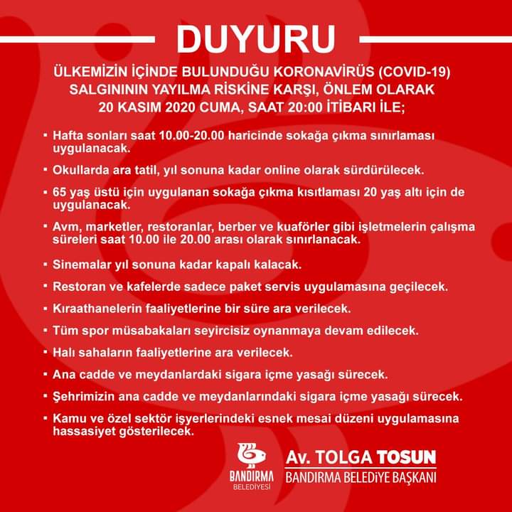 BİR UYARI DA BAŞKAN’DAN