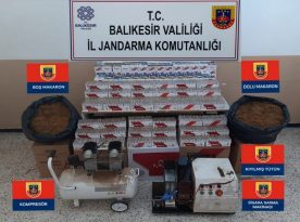 7 İLÇEDEKİ OPERASYONDA; 190 BİN MAKARON, 300 KİLO TÜTÜN ELE GEÇİRİLDİ…