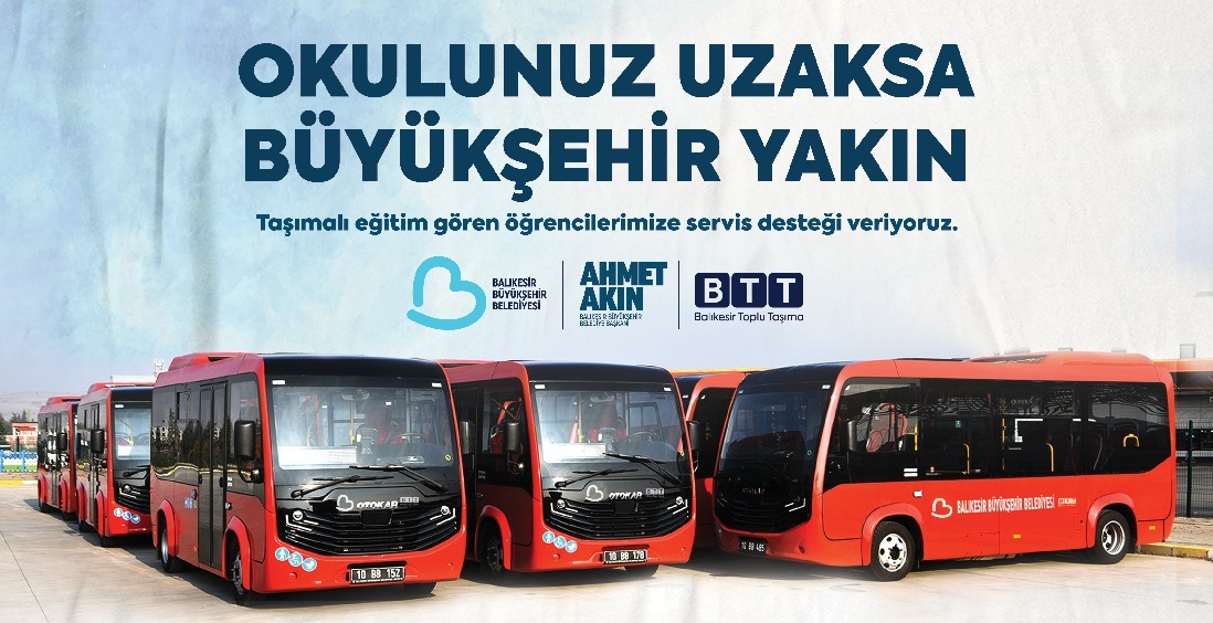 BÜYÜKŞEHİR’DEN ÖĞRENCİLERE OKUL SERVİSİ DESTEĞİ