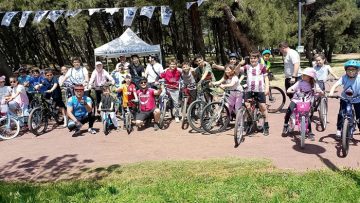 MİNİCİK YÜREKLER, ÇAMLIK İÇİN PEDAL ÇEVİRDİLER…