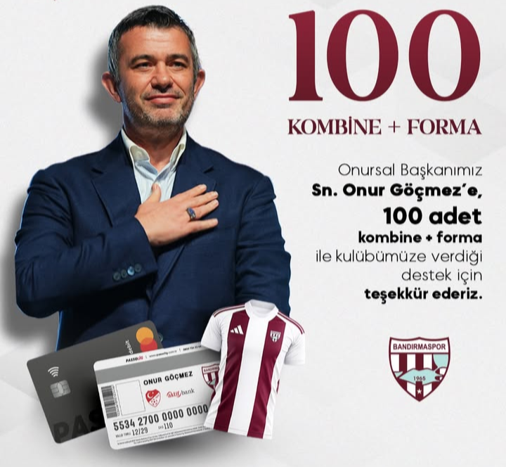 ONURSAL BAŞKAN GÖÇMEZ’DEN, BAN BAN TARAFTARINA BÜYÜK JEST…